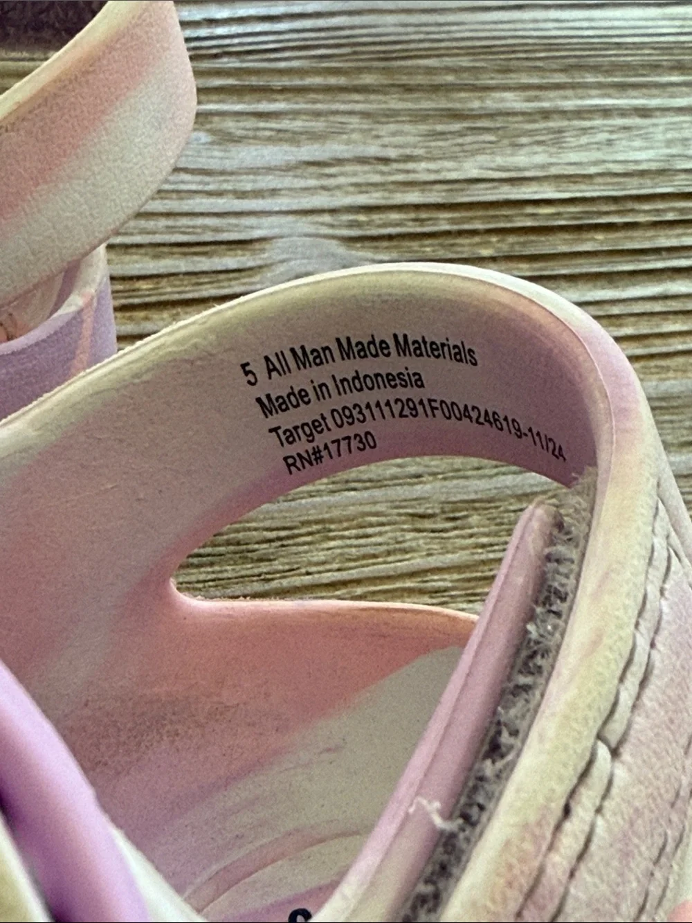 Cat & Jack Lavender & Pink Marble Kids Buckle Sandals